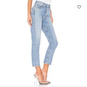 AGOLDE Riley High Rise Straight Crop in Renewal ( 26 )